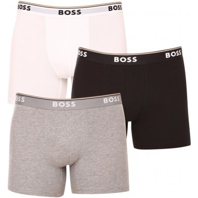 Hugo Boss stretch cotton boxer briefs with logos multi 3 pack