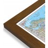 Nástěnné mapy National Geographic Rusko - nástěnná mapa Classic 77 x 60 cm Varianta: mapa v dřevěném rámu, Provedení: Pegi tmavý ořech