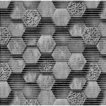 Aquamat 4059-3 Hexagon černý metráž 80 cm – Zboží Dáma