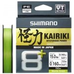 Shimano Pletená Šňůra Kairiki 8+ Mantis Green 150m 9,8kg 0,16mm – Hledejceny.cz