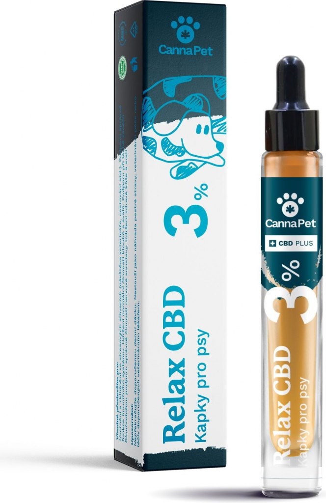 CannaPet Relax CBD 9% kapky pro psy 7 ml