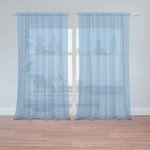 Sablio Záclony Modrá 3: 2ks 150x250cm – Hledejceny.cz