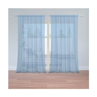 Sablio Záclony Modrá 3: 2ks 150x250cm – Hledejceny.cz