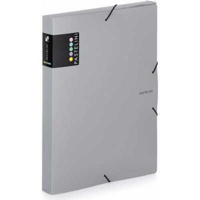 KARTON P+P Pastelini krabice PP s gumou A4 šedá – Zboží Živě