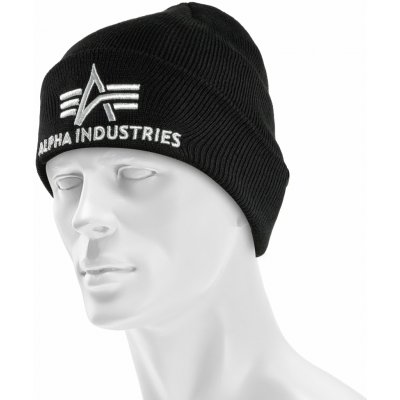 Alpha Industries Čepice 3D Beanie black/silver – Hledejceny.cz