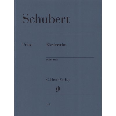 Franz Schubert Piano Trios noty na housle, violoncello, klavír