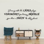 Wrapino vinylová samolepka na zeď Domov je místo kde láska pobývá, rozměry 100x31cm – Zbozi.Blesk.cz