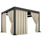 MyBestHome Venkovní zahradní závěs s tunýlkem BOGOTA 155x220 cm světle béžová – Zboží Dáma