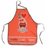 Essex zástěra Love červená – Zboží Mobilmania