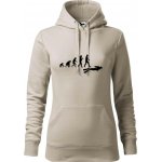 Evoluce potápění mikina dámská Cape s kapucí Ledově šedá – Zboží Dáma