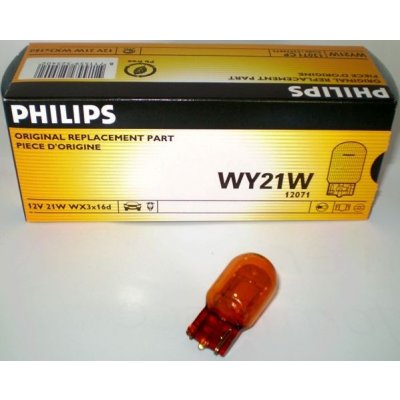 Philips Amber 12071CP WY21W W3X16D 12V 21W
