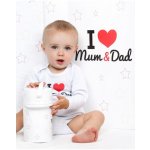 Body s potiskem New Baby I Love Mum and Dad – Zboží Dáma