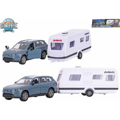 Kids Globe Traffic Volvo EX90 kov s karavanem 30 cm zpětný chod – Hledejceny.cz