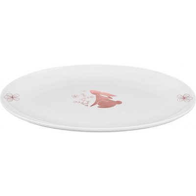 Oválný servírovací talíř Bunny 26 cm – Premium Platinum Line Easter – Zboží Mobilmania