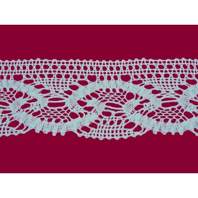 Bavlněná paličkovaná krajka 2030/60mm bílá/5m – Zboží Dáma