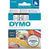 Etiketa Dymo 6 mm, černý tisk/bílý podklad, 43613