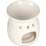 Albi Porcelánová aroma lampa Srdíčka bílá – Zboží Dáma