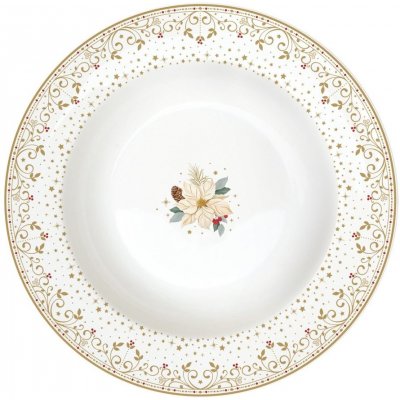 Easy Life Vánoční hluboký talíř White Elegance 21,5cm – Zbozi.Blesk.cz