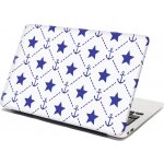 Sablio Samolepka na notebook Hvězdy a kotvy - 38x26 cm – Zboží Živě
