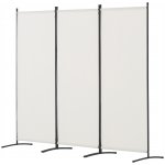 SucceBuy Paraván skládací bílý 228 x 184 cm 3 panely – Zboží Dáma