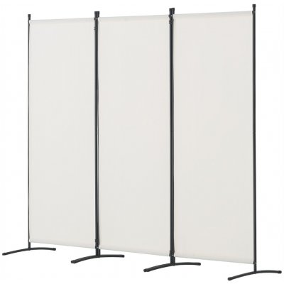 SucceBuy Paraván skládací bílý 228 x 184 cm 3 panely – Zboží Dáma
