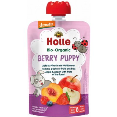 Holle Pear Pony Bio pyré hruška broskev maliny a špalda 100 g – Sleviste.cz