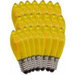 ElektroSkalka Svíčky LED žárovky 14V až 55V/0,3W E-10 22ks Filament žluté (1ks) – Hledejceny.cz