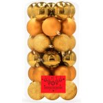 SPRINGOS Vánoční baňky zlaté mix 6cm sada 30ks – Hledejceny.cz