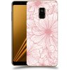 Pouzdro a kryt na mobilní telefon Samsung Pouzdro ACOVER Samsung Galaxy A8 2018 A530F s motivem Floral I