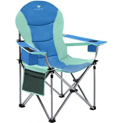 Skládací campingová židle WITEBLAZE DE-LUXE - zelená/modrá – Zboží Mobilmania