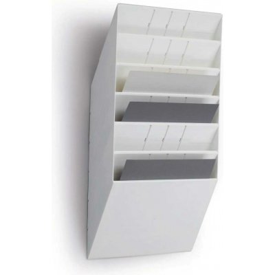 DURABLE 1709785010 FLEXIBOXX zásobník na letáky 6x A4 na šířku Bílý – Zbozi.Blesk.cz