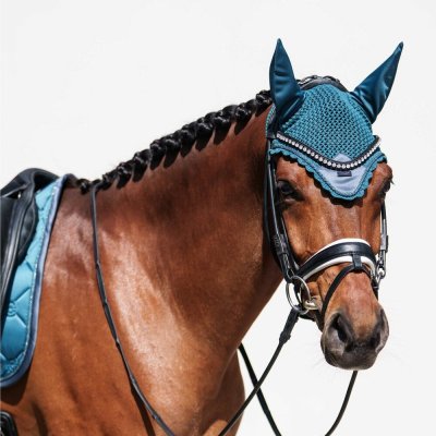Equestrian Stockholm Čabraka na uši Teal blue – Zboží Dáma