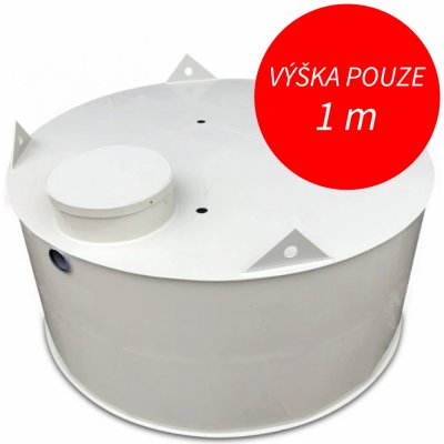 Česká nádrž Samonosná kruhová nádrž na vodu nízká 5m³ – Sleviste.cz