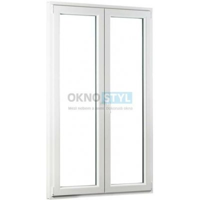 OKNOSTYL.cz REHAU Smartline+ dvoukřídlé Bílá 120 x 208 cm – Hledejceny.cz