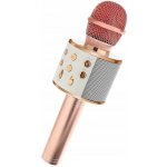 WSTER WS 858 Karaoke bluetooth mikrofon růžová – Zboží Dáma