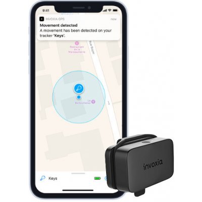 GPS lokátor Invoxia GPS Mini Tracker – Smart GPS lokátor (IX-90037) Černá