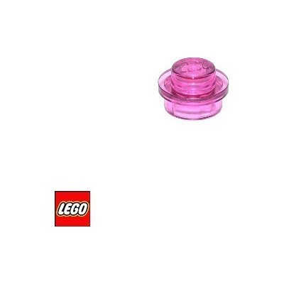 LEGO® 4073 Podložka kruhová 1x1 průhledná Tmavě-Růžová – Zbozi.Blesk.cz