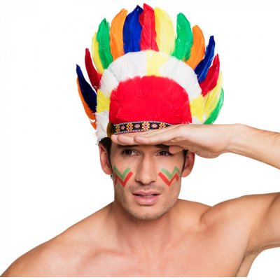 Indiánská čelenka barevná – Zboží Mobilmania