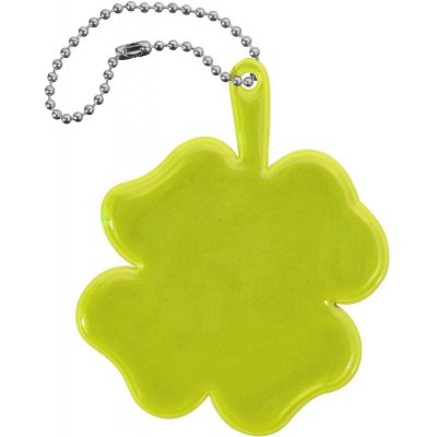 Přívěsek na klíče reflexní ČTYŘLÍSTEK žlutý 4 AT 01728 – Zboží Dáma