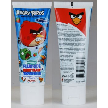 EP Line Angry Birds Firefly zubní pasta pro děti Fluoride Berry Blast 75 ml