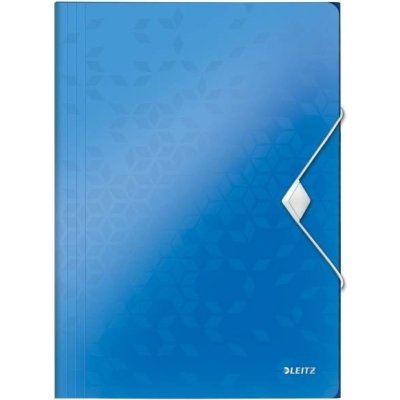 Leitz Desky s gumičkou WOW, A4, PP, modrá – Zboží Mobilmania