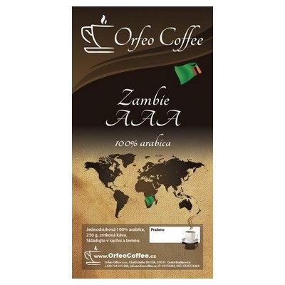 Orfeo coffee Zambie AAA 100% arabika 250 g