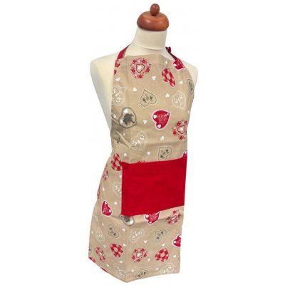 Home Elements Kuchyňská zástěra 60x80 cm Vánoční srdce – Zboží Dáma