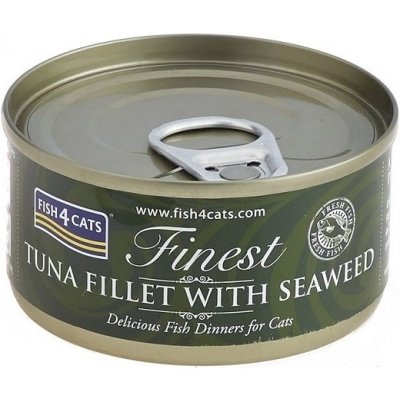 Fish4Cats Finest s tuňákem a mořskými řasami 70 g