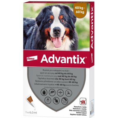 ΩAdvantix spot-on pro psy 40-60 kg 6 ml – Hledejceny.cz