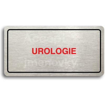 ACCEPT Piktogram UROLOGIE - stříbrná tabulka - barevný tisk – Zbozi.Blesk.cz