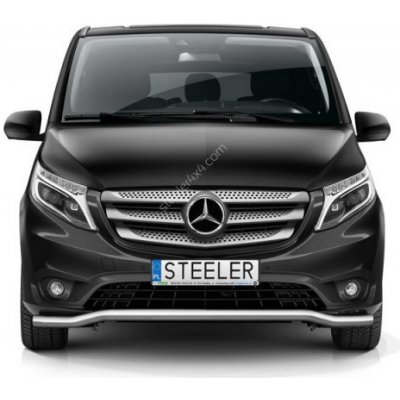 Přední ochranný rám - nízký pod nárazník Mercedes-Benz Vito 2014 - 2020 - Leštěný nerez