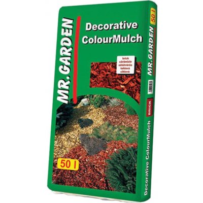 Mr. Garden Štěpka dekorační barvená, cihlová 50l, Mr.Garden – Zboží Dáma