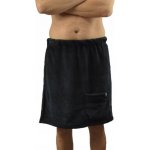 Velforia pánský kilt do sauny froté černý M 90 x 100 cm – Zboží Mobilmania