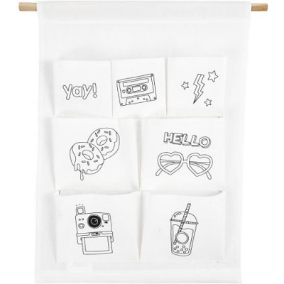 Creative Organizér s 7 kapsami 46 x 34 cm na zavěšení s motivy – Zboží Mobilmania